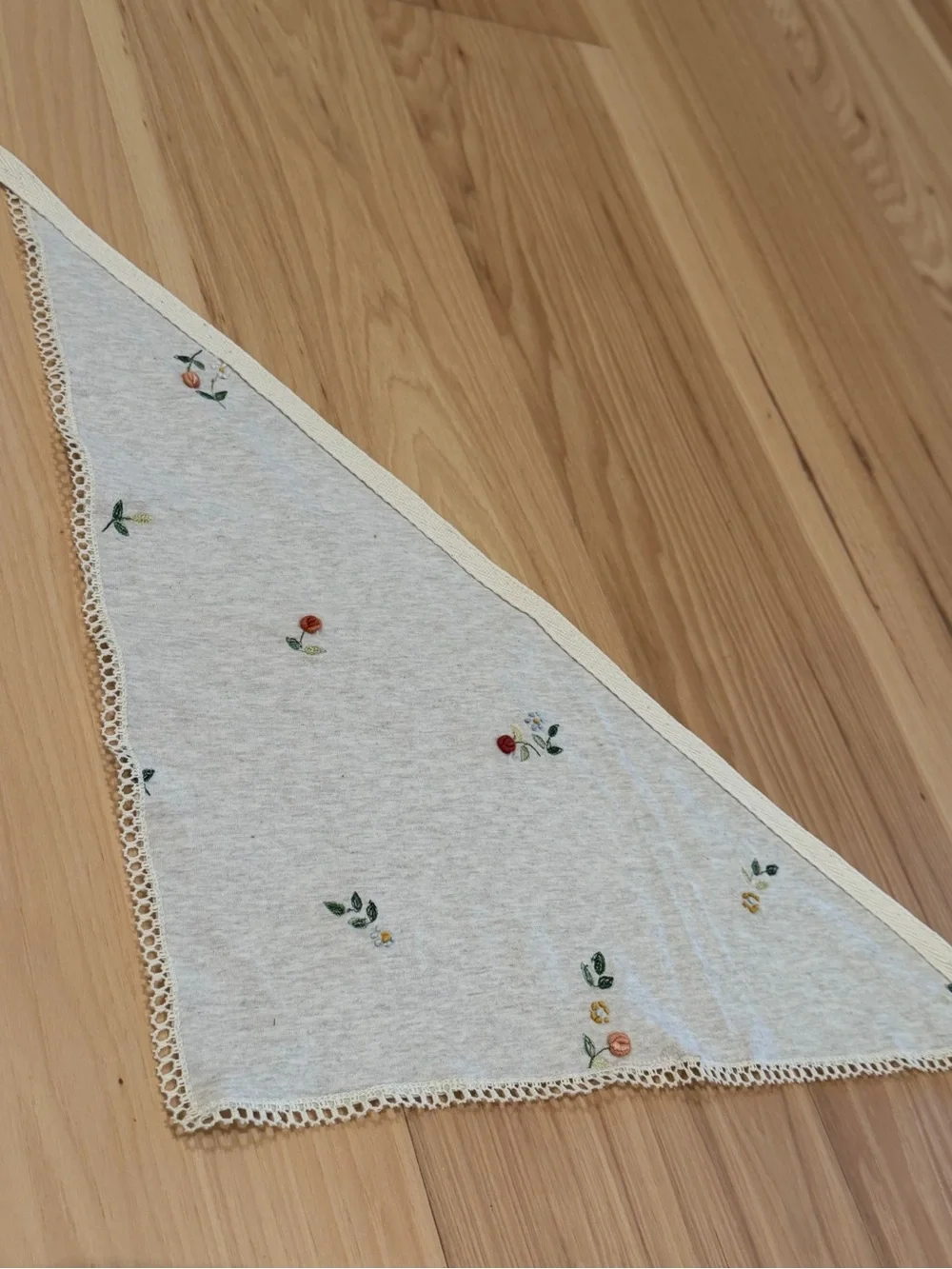 Petite Floral Cottagecore Hair Scarf Triangle